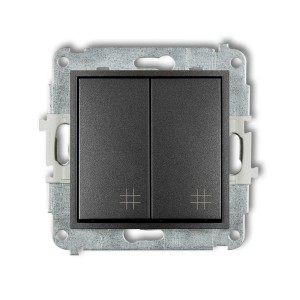 Mechanizm łącznika podwójnego krzyżowego Karlik ICON grafitowy 11IWP-66