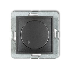 Mechanizm elektronicznego regulatora oświetlenia przyciskowo-obrotowego do lamp LED Karlik ICON grafitowy 11IRO-2