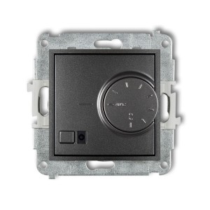 Mechanizm elektronicznego regulatora temperatury z czujnikiem podpodłogowym Karlik ICON grafitowy 11IRT-1
