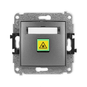 Mechanizm gniazda światłowodowego/optycznego pojedynczego Karlik ICON grafitowy 11IGOP-1