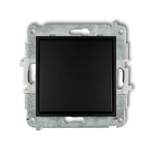 Mechanizm łącznika krzyżowego (jeden klawisz bez piktogramu) Karlik ICON czarny mat 12IWP-6.1