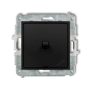 Mechanizm łącznika schodowego w stylu amerykańskim Karlik ICON czarny mat 12IWPUS-3