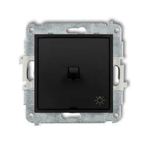 Mechanizm łącznika zwierny światło w stylu amerykańskim Karlik ICON czarny mat 12IWPUS-5
