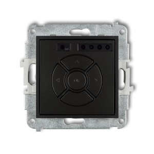 Mechanizm elektronicznego sterownika roletowego (przycisk strefowy) Karlik ICON czarny mat 12ISR-5