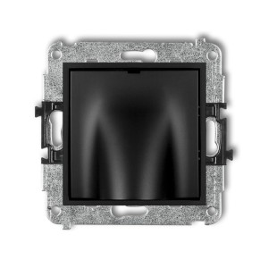 Mechanizm wypustu kablowego Karlik ICON czarny mat 12IWPK