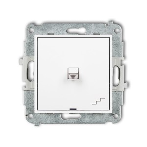 Mechanizm łącznika schodowego w stylu amerykańskim Karlik ICON biały mat 25IWPUS-3