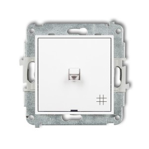 Mechanizm łącznika krzyżowego w stylu amerykańskim Karlik ICON biały mat 25IWPUS-6