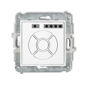 Mechanizm elektronicznego sterownika roletowego (sterowanie lokalne) Karlik ICON biały mat 25ISR-1