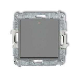 Mechanizm łącznika dwubiegunowego Karlik ICON szary mat 27IWP-9
