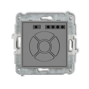 Mechanizm elektronicznego sterownika roletowego (sterowanie lokalne) Karlik ICON szary mat 27ISR-1