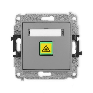 Mechanizm gniazda światłowodowego/optycznego pojedynczego Karlik ICON szary mat 27IGOP-1