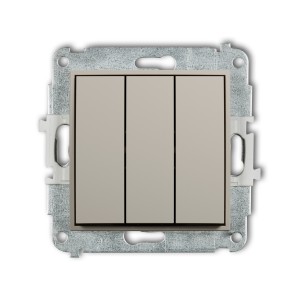 Mechanizm łącznika potrójnego Karlik ICON taupe 60IWP-7