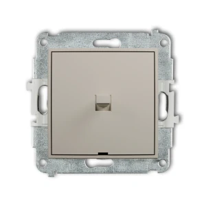 Mechanizm łącznika krzyżowego w stylu amerykańskim (jeden klawisz bez piktogramu) Karlik ICON taupe 60IWPUS-6.1