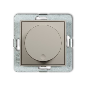 Mechanizm elektronicznego regulatora oświetlenia przyciskowo-obrotowego Karlik ICON taupe 60IRO-1