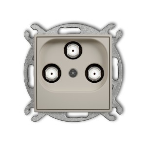 Mechanizm gniazda multimedialnego 3F DATA (Vectra) Karlik ICON taupe 60IGMV