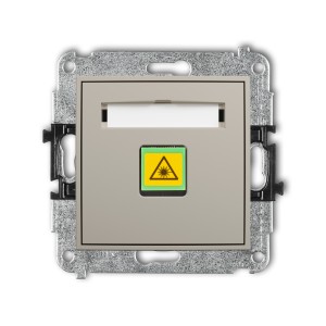 Mechanizm gniazda światłowodowego/optycznego pojedynczego Karlik ICON taupe 60IGOP-1