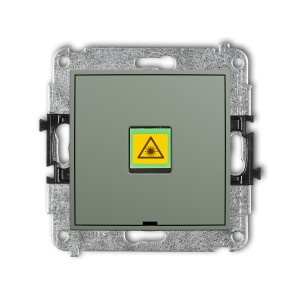 Mechanizm gniazda światłowodowego/optycznego pojedynczego, bez pola opisowego Karlik ICON szałwiowy 61IGOPBO-1