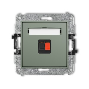 Mechanizm gniazda głośnikowego pojedynczego Karlik ICON szałwiowy 61IGG-1