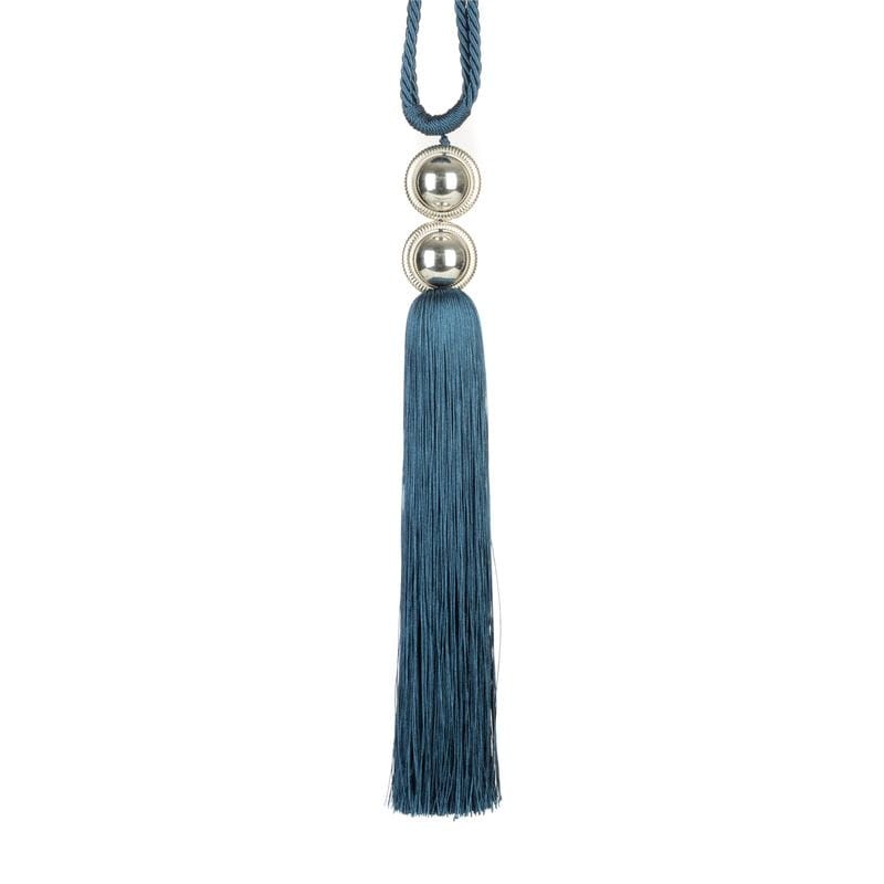 SZNUR UPINACZ DO ZASŁON CHWOST 76X38 CM NIEBIESKI