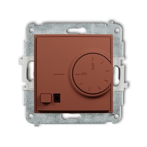 Mechanizm elektronicznego regulatora temperatury z czujnikiem podpodłogowym Karlik ICON terakota 63IRT-1