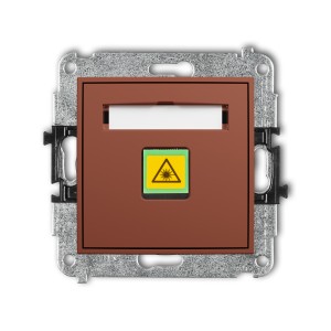Mechanizm gniazda światłowodowego/optycznego pojedynczego Karlik ICON terakota 63IGOP-1