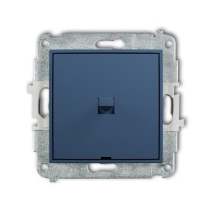 Mechanizm łącznika schodowego w stylu amerykańskim (jeden klawisz bez piktogramu) Karlik ICON navy blue 64IWPUS-3.1