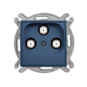 Mechanizm gniazda multimedialnego 3F DATA (Vectra) Karlik ICON navy blue 64IGMV