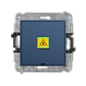 Mechanizm gniazda światłowodowego/optycznego pojedynczego, bez pola opisowego Karlik ICON navy blue 64IGOPBO-1