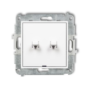 Mechanizm łącznika świecznikowego w stylu amerykańskim Karlik MINI biały MWPUS-2