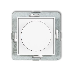 Mechanizm elektronicznego regulatora oświetlenia przyciskowo-obrotowego Karlik MINI biały MRO-1