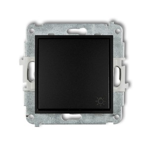 Mechanizm łącznika zwierny światło Karlik MINI czarny mat 12MWP-5