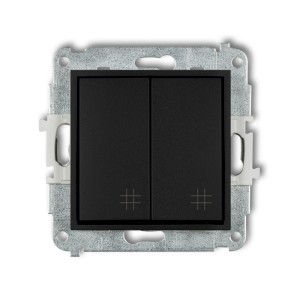 Mechanizm łącznika podwójnego krzyżowego Karlik MINI czarny mat 12MWP-66