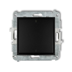Mechanizm łącznika dwubiegunowego Karlik MINI czarny mat 12MWP-9