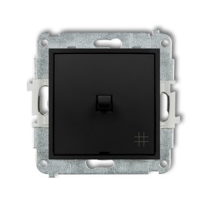 Mechanizm łącznika krzyżowego w stylu amerykańskim Karlik MINI czarny mat 12MWPUS-6