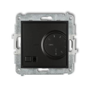 Mechanizm elektronicznego regulatora temperatury z czujnikiem powietrznym Karlik MINI czarny mat 12MRT-2