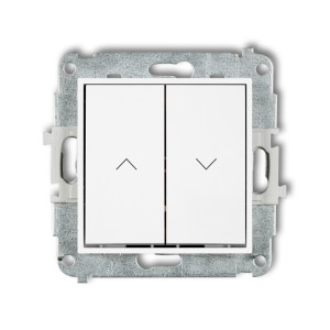 Mechanizm łącznika zwierny żaluzjowego Karlik MINI biały mat 25MWP-8
