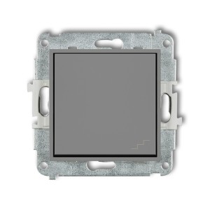 Mechanizm łącznika schodowego Karlik MINI szary mat 27MWP-3
