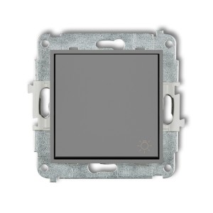 Mechanizm łącznika zwierny światło Karlik MINI szary mat 27MWP-5