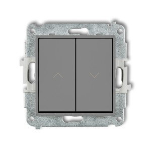 Mechanizm łącznika zwierny żaluzjowego Karlik MINI szary mat 27MWP-8