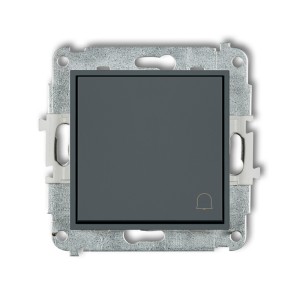 Mechanizm łącznika zwierny dzwonek  Karlik MINI grafitowy mat 28MWP-4