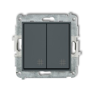 Mechanizm łącznika podwójnego krzyżowego Karlik MINI grafitowy mat 28MWP-66