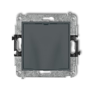 Mechanizm wypustu kablowego Karlik MINI grafitowy mat 28MWPK