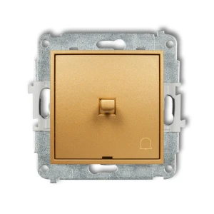 Mechanizm łącznika zwierny dzwonek w stylu amerykańskim Karlik MINI złoty 29MWPUS-4