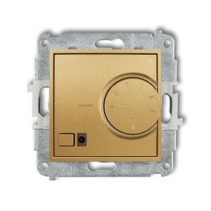 Mechanizm elektronicznego regulatora temperatury z czujnikiem podpodłogowym Karlik MINI złoty 29MRT-1