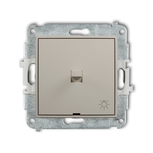 Mechanizm łącznika zwierny światło w stylu amerykańskim Karlik MINI taupe 60MWPUS-5