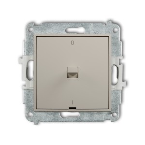 Mechanizm łącznika dwubiegunowego w stylu amerykańskim Karlik MINI taupe 60MWPUS-9