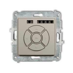 Mechanizm elektronicznego sterownika roletowego (sterowanie lokalne) Karlik MINI taupe 60MSR-1