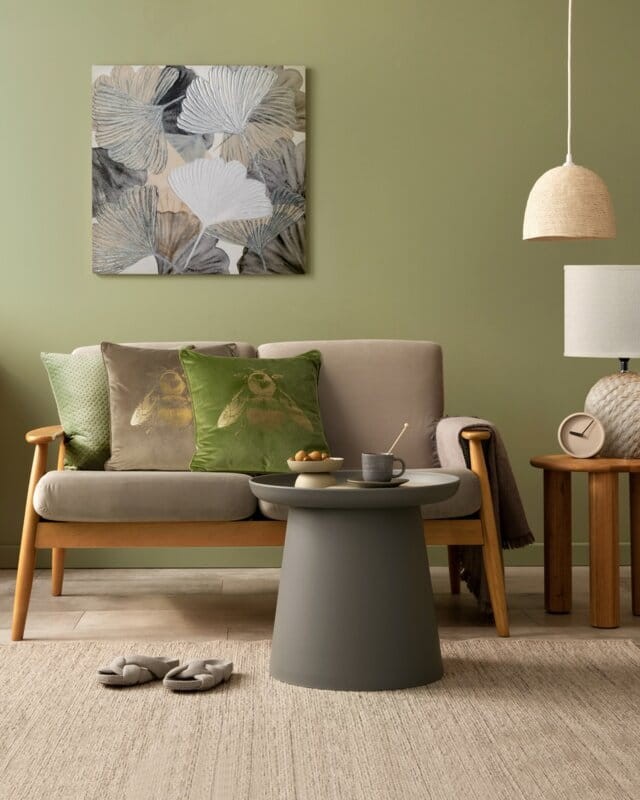 POSZEWKA WELUR VELVET PSZCZOŁA 45X45 CM MIĘTOWA