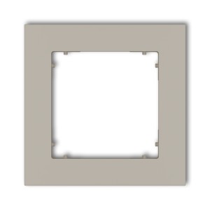 Ramka uniwersalna pojedyncza kwadratowa z tworzywa Karlik MINI taupe 60MR-1