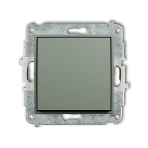 Mechanizm łącznika zwiernego, jednobiegunowego (jeden klawisz bez piktogramu) Karlik MINI szałwiowy 61MWP-4.1
